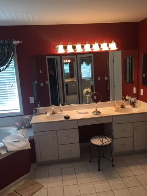 Transitional Master Bathroom Remodel transitional