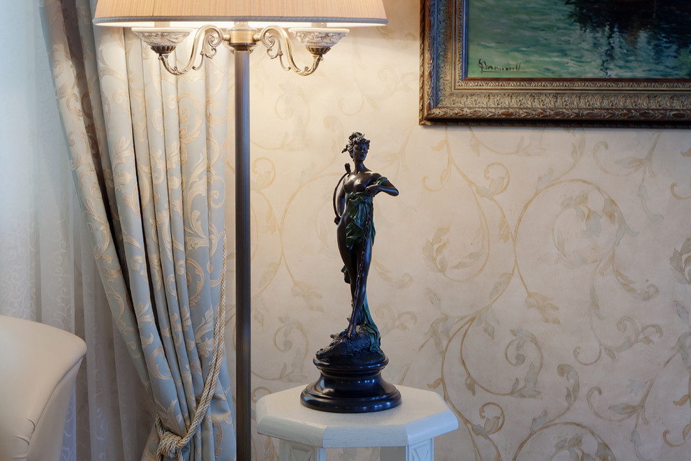Гостиная, прихожая и холл в Классическом стиле. Фото реализованоного проекта
