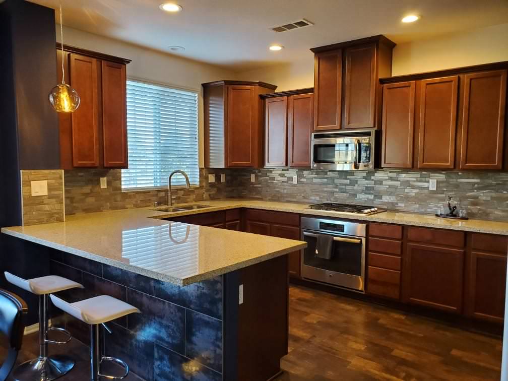 Accent wall and Kitchen details