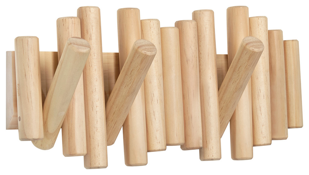 Picket Rail Hook Natural Transitional Wall Hooks by Umbra Houzz