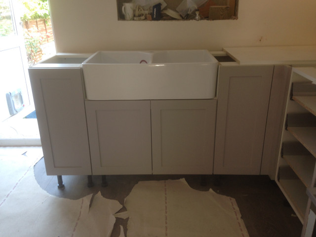 Custom made shaker style kitchen landstil-koekken