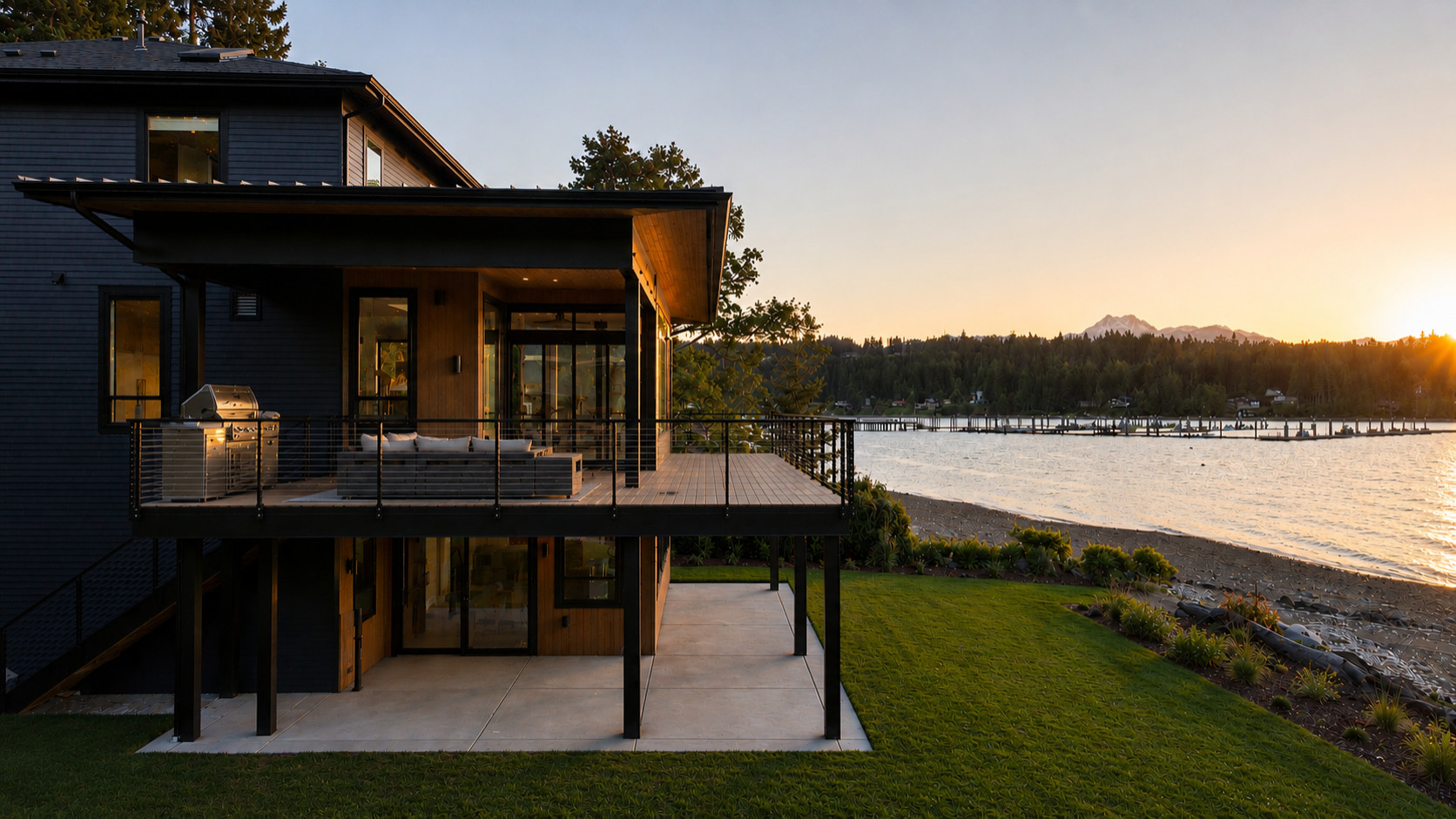 Contemporary Outdoor Living on Hood Canal