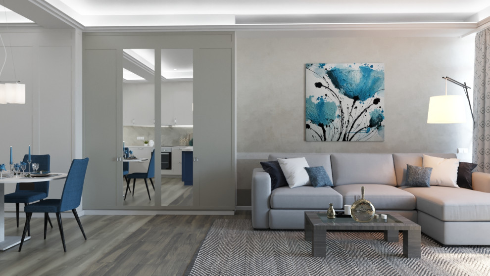 Дизайн проект  квартиры 114 м2 в стиле "Неоклассика"