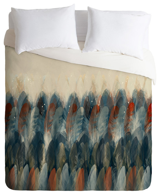 Deny Designs Brian Buckley Feather Moon Lightweight Duvet Cover