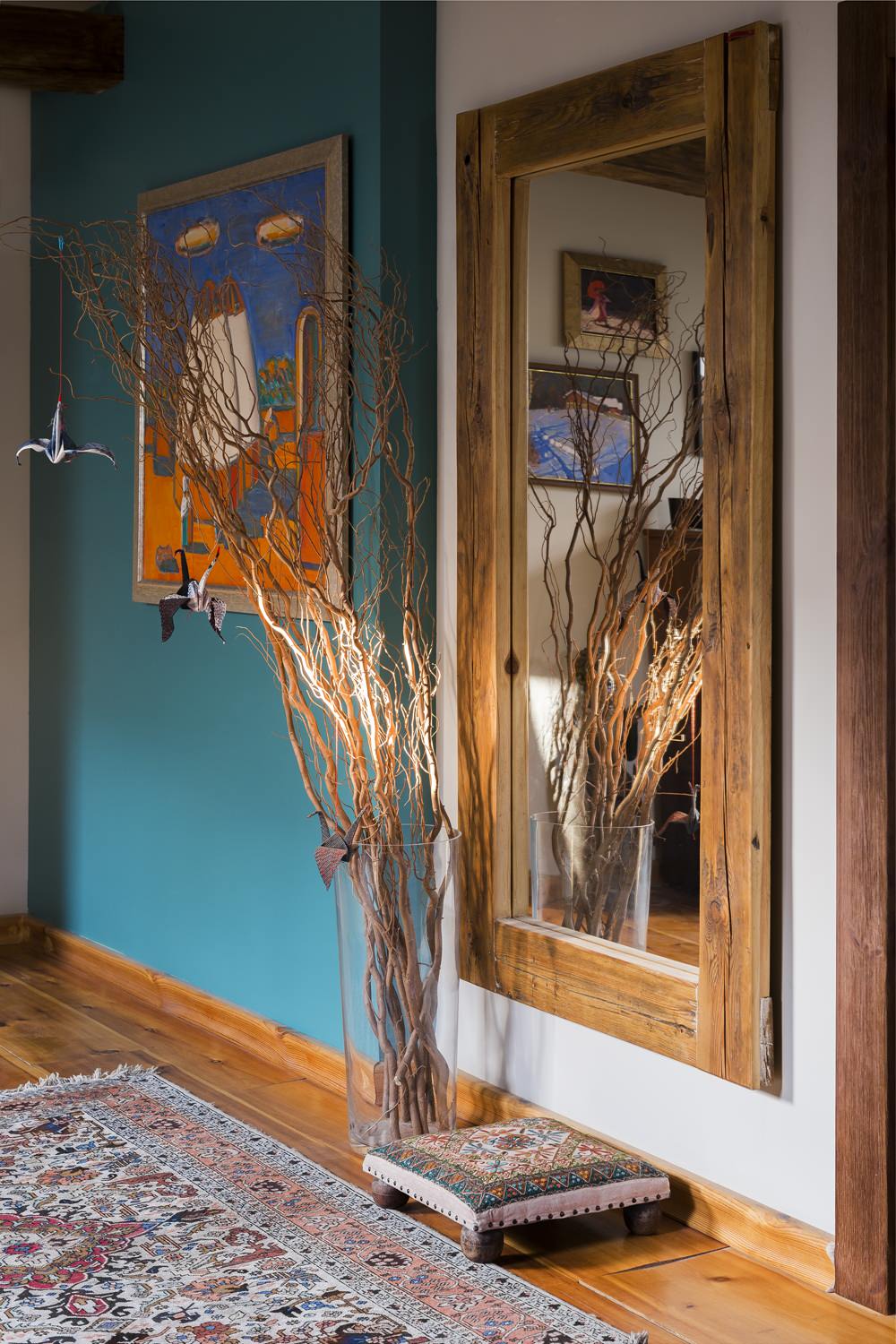 Мансарда с элементами стиля бохо-шик