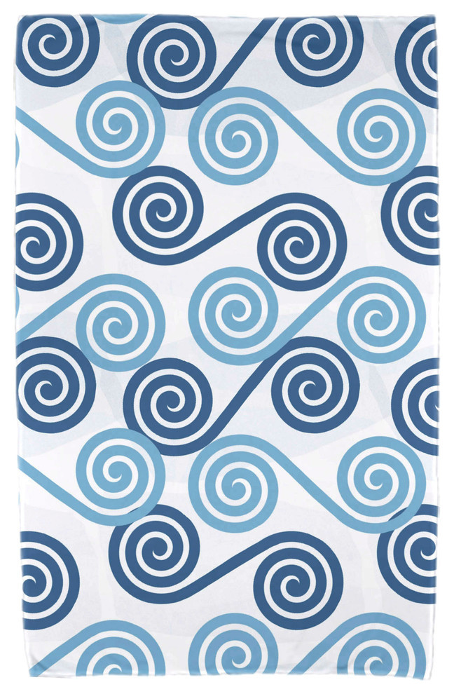 Rip Curl, Geometric Print Beach Towel, Blue