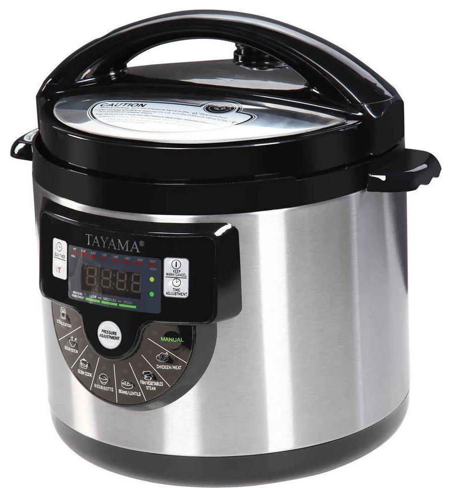Tmc-60Ss Electric Pressure Cooker Stainless Steel Pot 6 Quart, Medium, Black - Pressure Cookers - by VirVentures