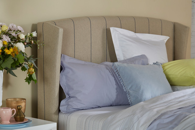 Venus Queen Bed Frame (Winged Headboard & Slimline Base) shabby-chic-style-bedroom