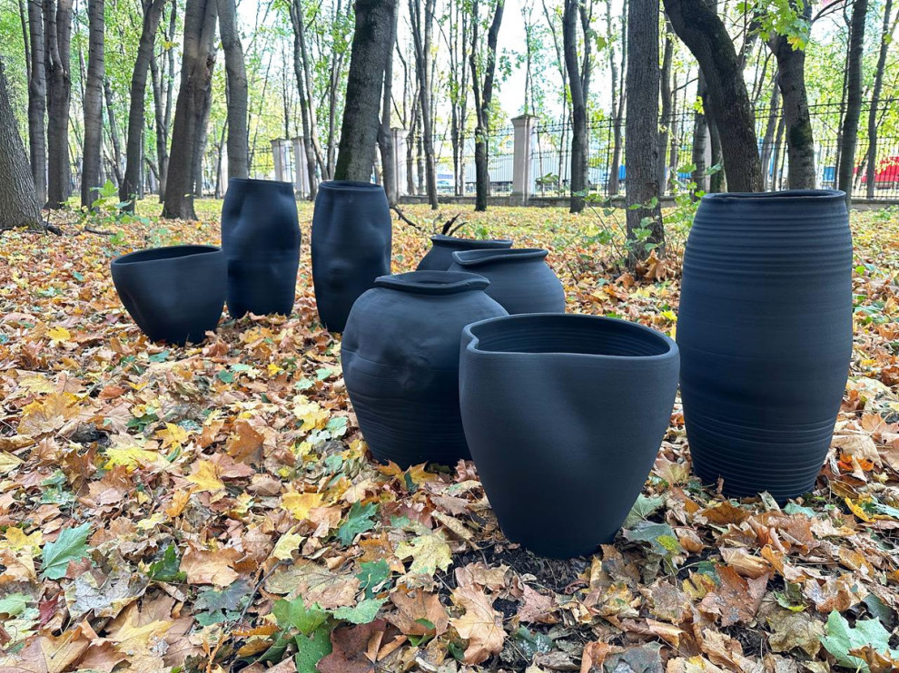 Большие керамические плафоны для ресторана «Реликт»