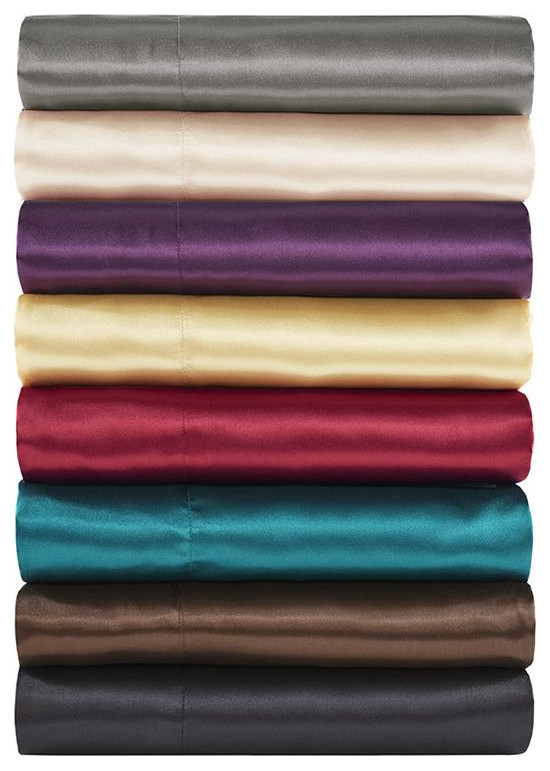 100 polyester Satin 6pcs Sheet Set, MPE20768 Contemporary Sheet