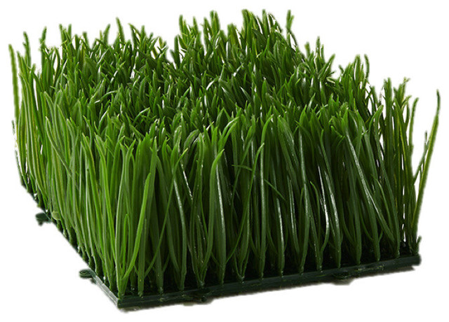 Serene Spaces Living Artificial Green Wheatgrass Mat 2 Sizes