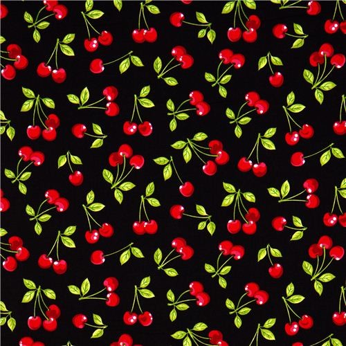 pretty black cherry fabric by Robert Kaufman