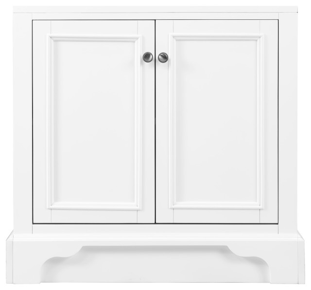 De Soto 30" Hutch Base (for Double Tower Hutch), Bright White
