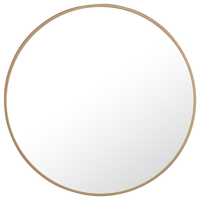 Round Mirror Metal Frame Round Mirror Metal Frame, Tate Round Metal Framed Wall Mirror