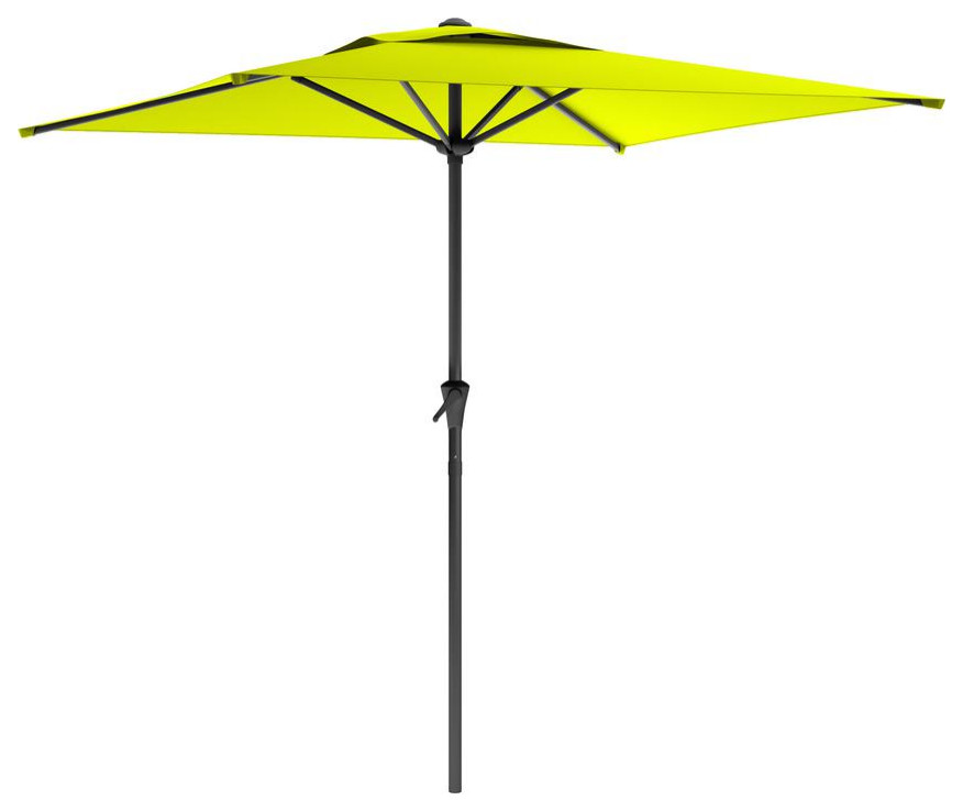 Square Patio Umbrella, Lime Green Contemporary Outdoor Umbrellas