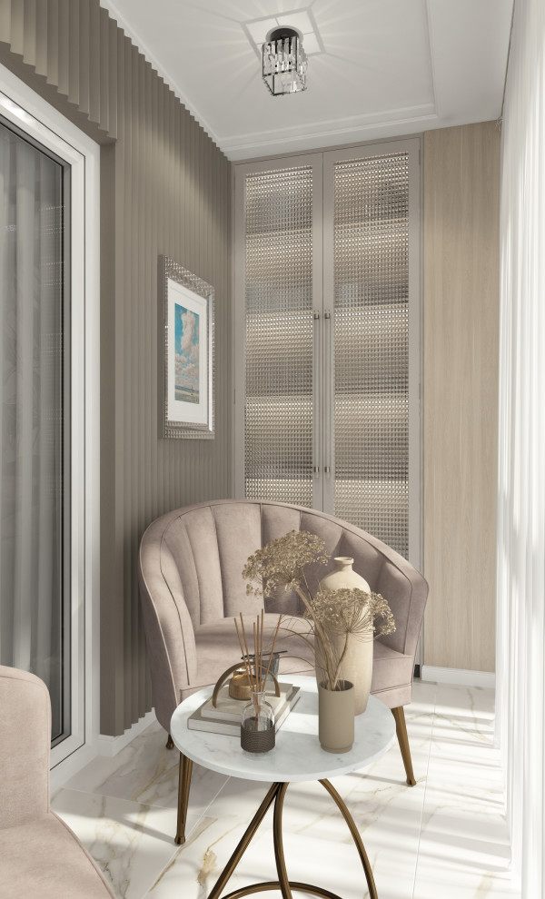 Нежнейший дизайн трехкомнатной квартиры