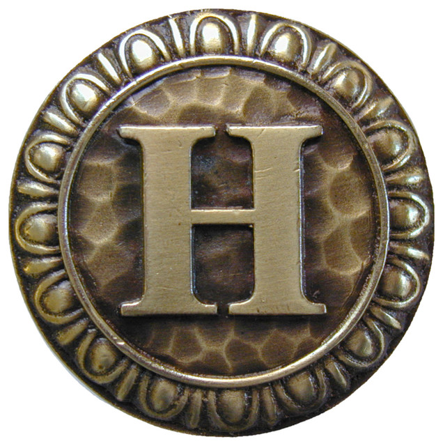 Notting Hill Initial H Knob, Dimensions 13/8" diameter And