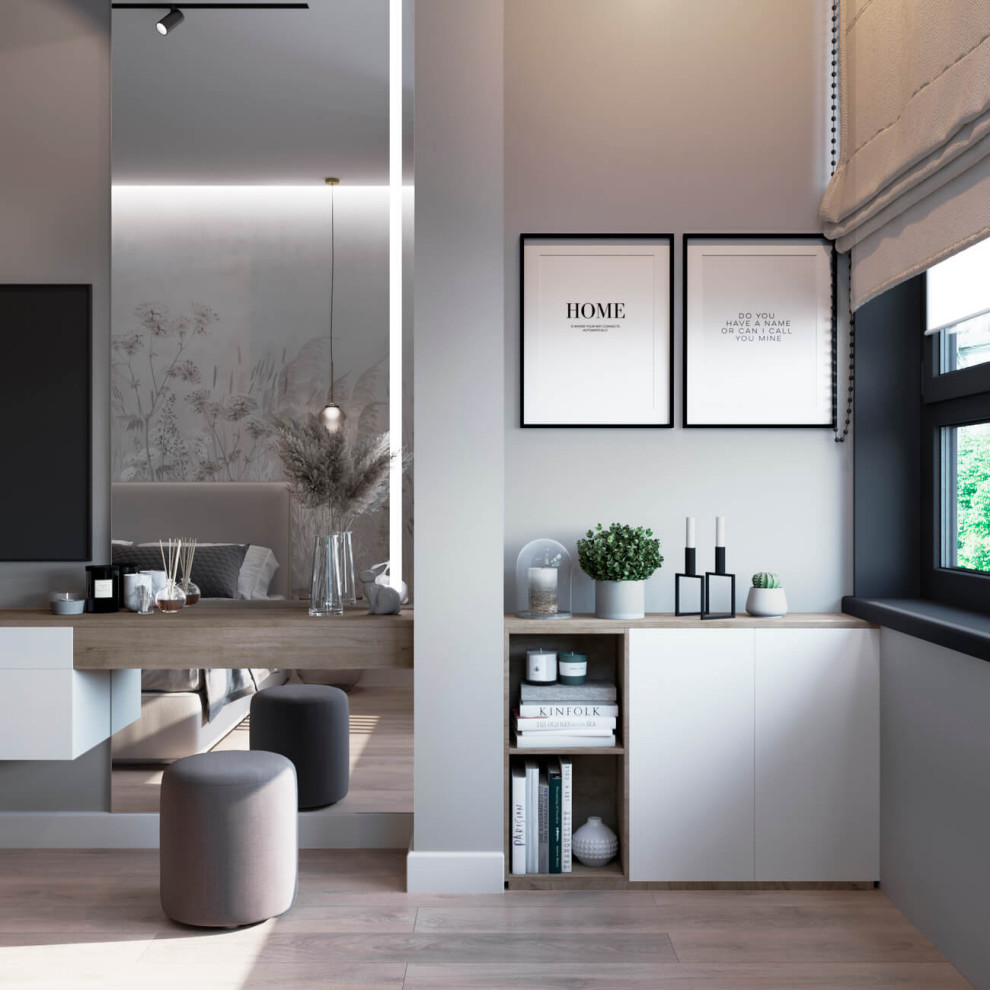 Серебрякова. Дизайн проект 2-х комнатной квартиры в новостройке