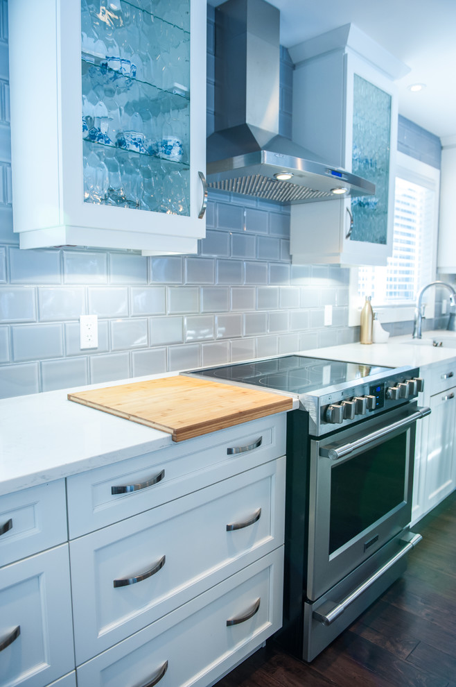 Example of a mountain style kitchen design in Edmonton