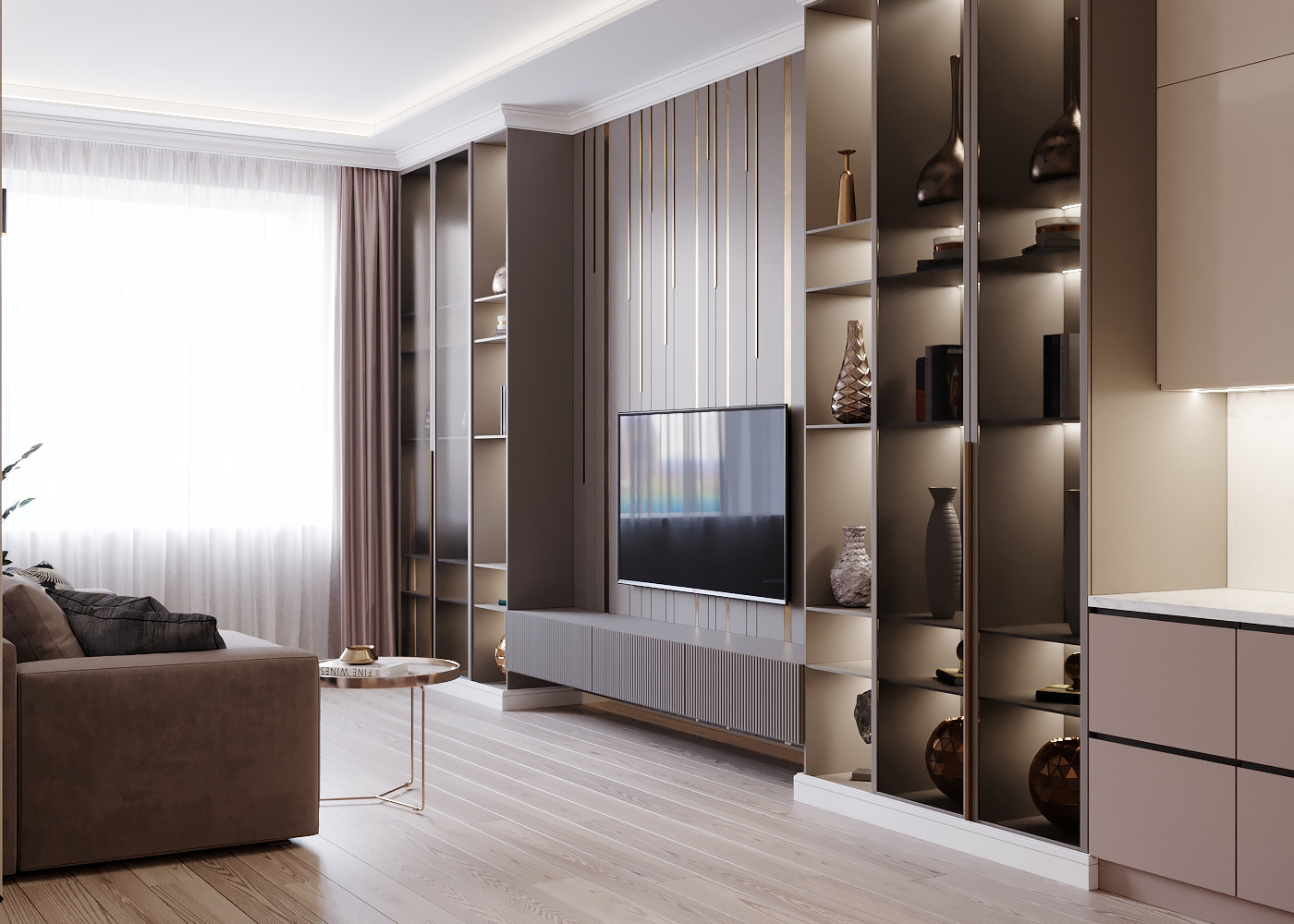 Ждановская 45. Кухня-гостиная