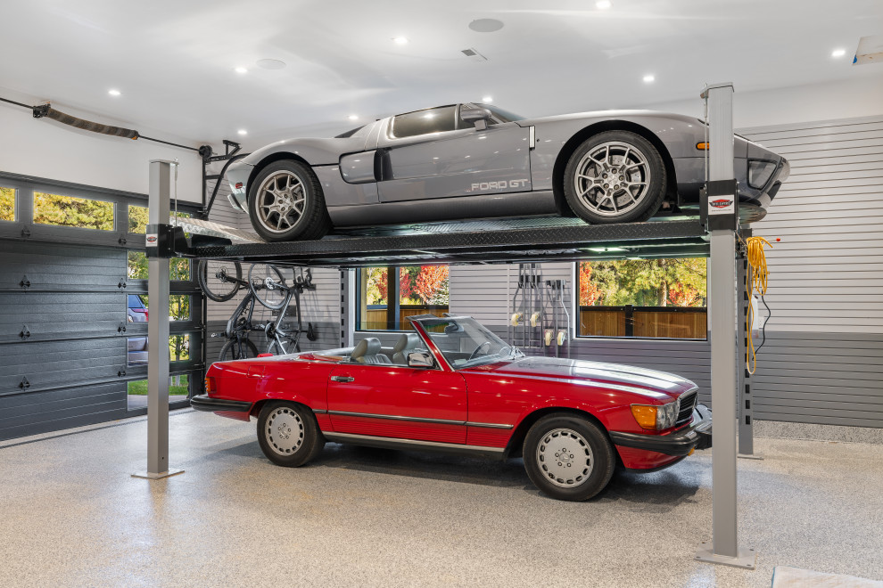 Example of a mountain style garage design in Albuquerque