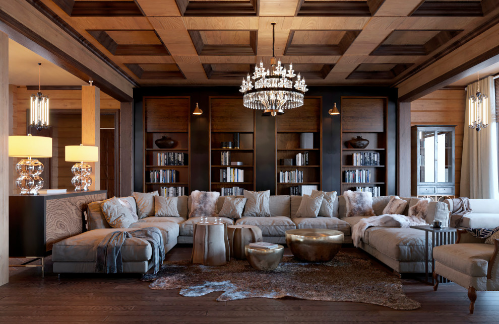 Проект интерьера в Деревянном доме в Подмосковье