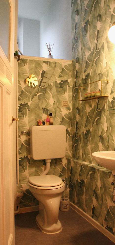 Eklektische Gästetoilette in Frankfurt am Main