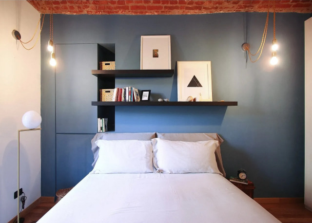 Lo spazio ristretto contemporary-bedroom