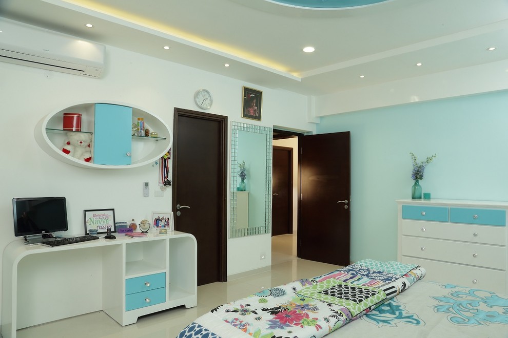 This is an example of a contemporary kids' room in Hyderabad.