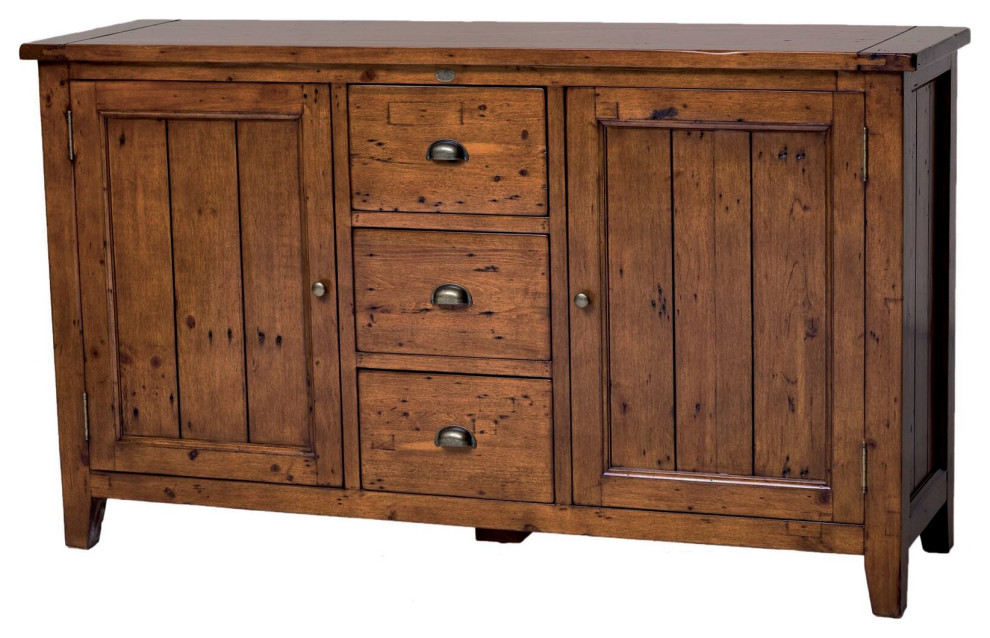 Irish Coast Large Sideboard, Brown Rustic Buffets And Sideboards
