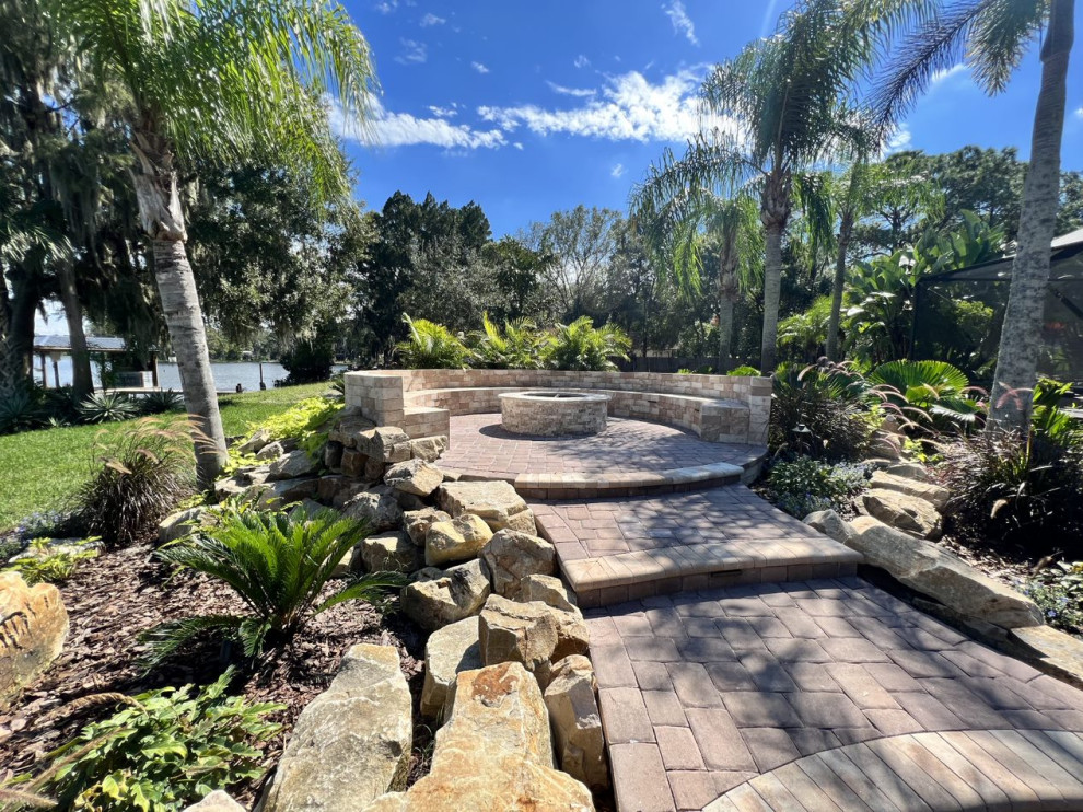 Raised Patio Firepit