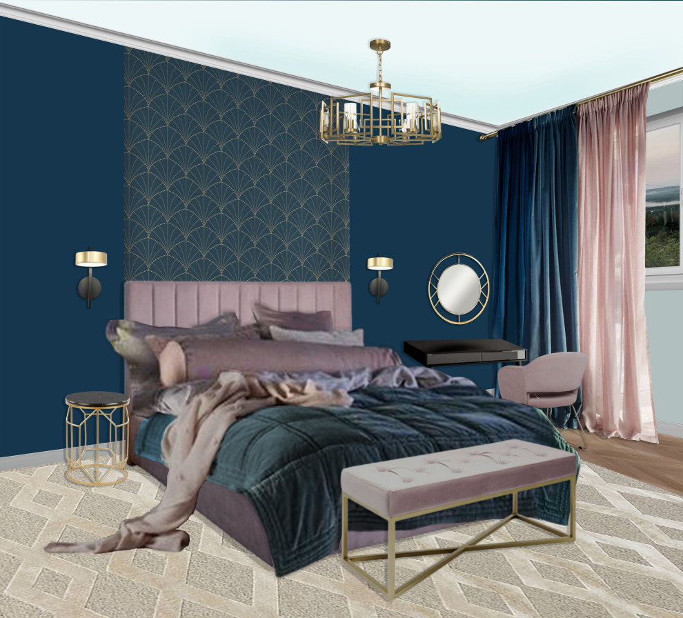 Спальня в арт-деко