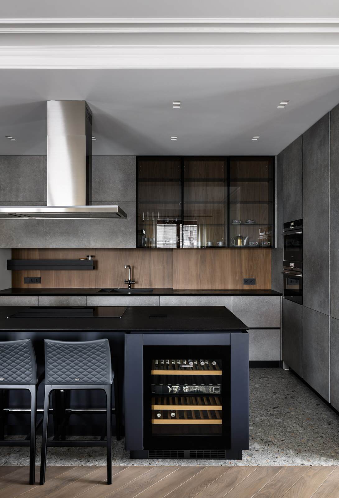 Частный интерьер, декабрь 2021 г.кухня-гостиная