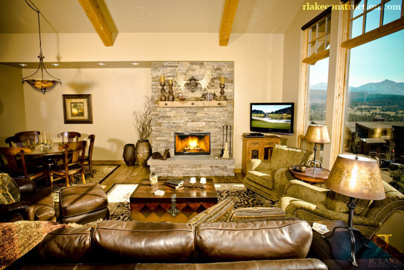 Design ideas for a traditional family room in Other.