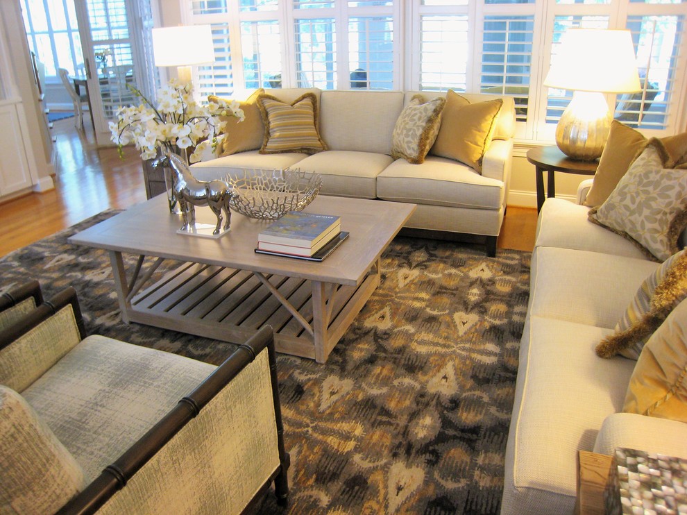 This is an example of a modern living room in Charleston.