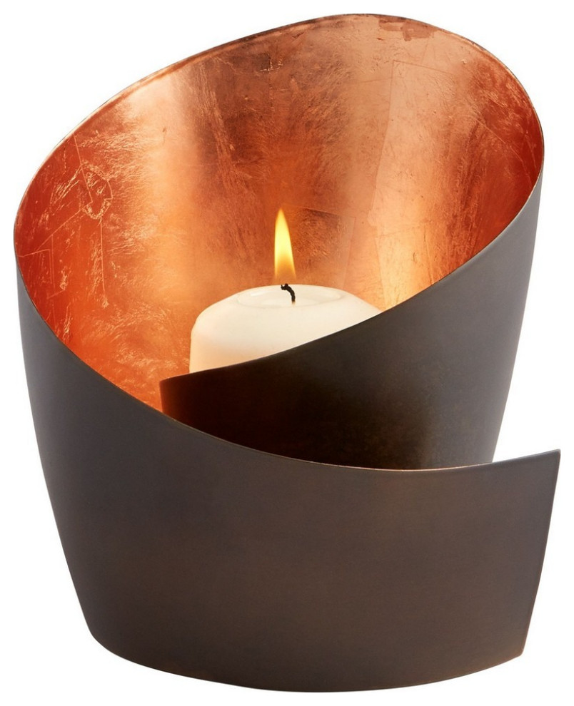 6.25 Inch Candleholder-Copper Finish - Candle Holders - 182-BEL-2030408
