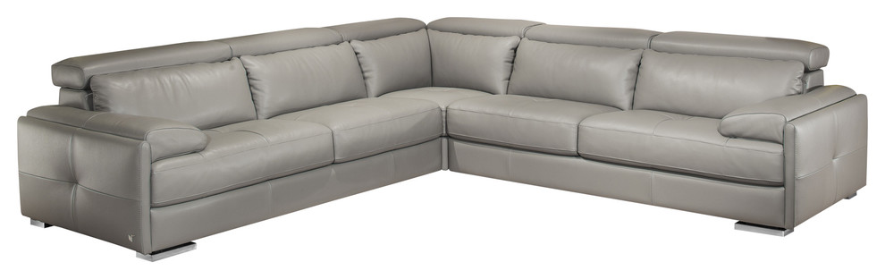 Gary Italian Leather Sectional Sofa In, Modern Italian Design Leather Sectional Sofa Polaris