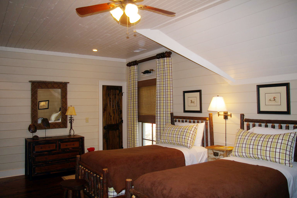This is an example of a country bedroom in Charlotte.
