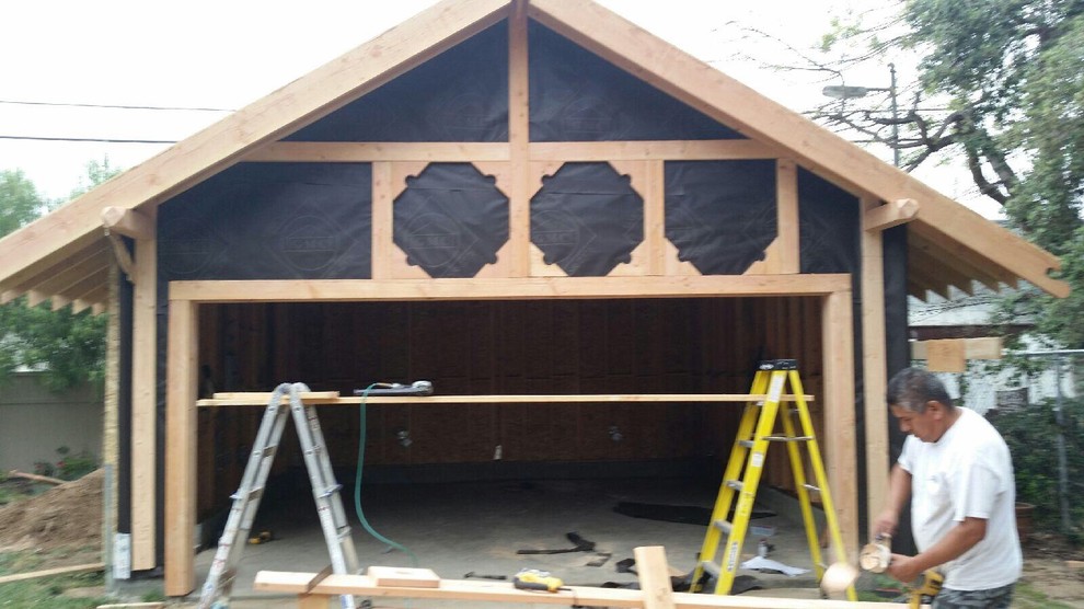 New 2 car garage historical house