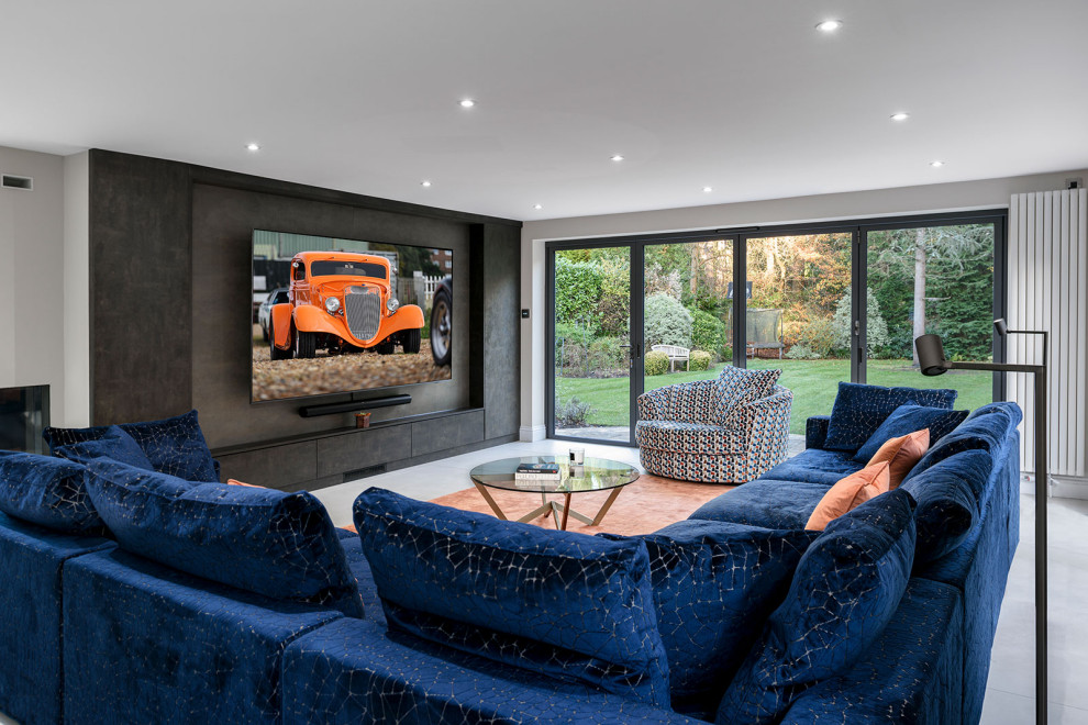 Large family home remodel - Contemporary - Living Room - Berkshire - by ...