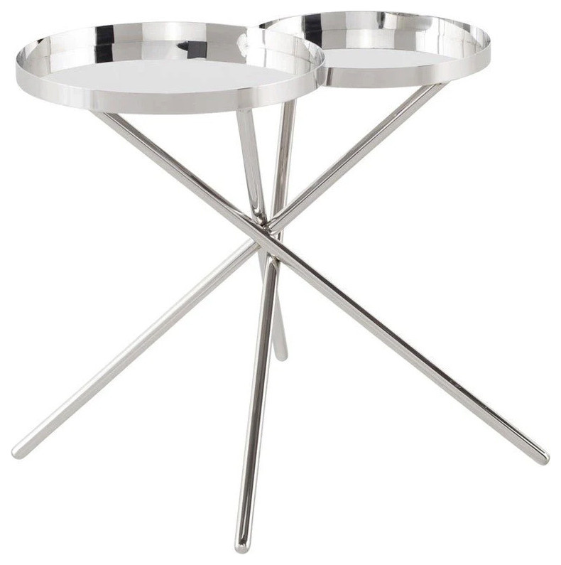 Elaine Silver Side Table Contemporary Side Tables And End Tables