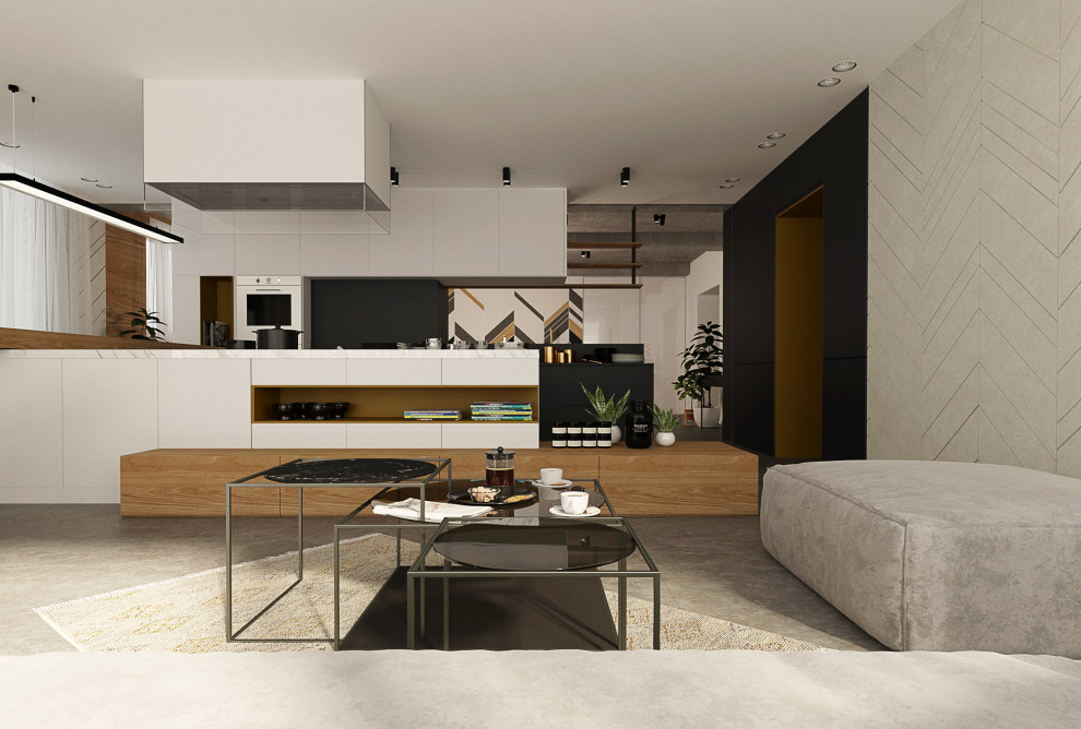 Гостинная в загородном доме