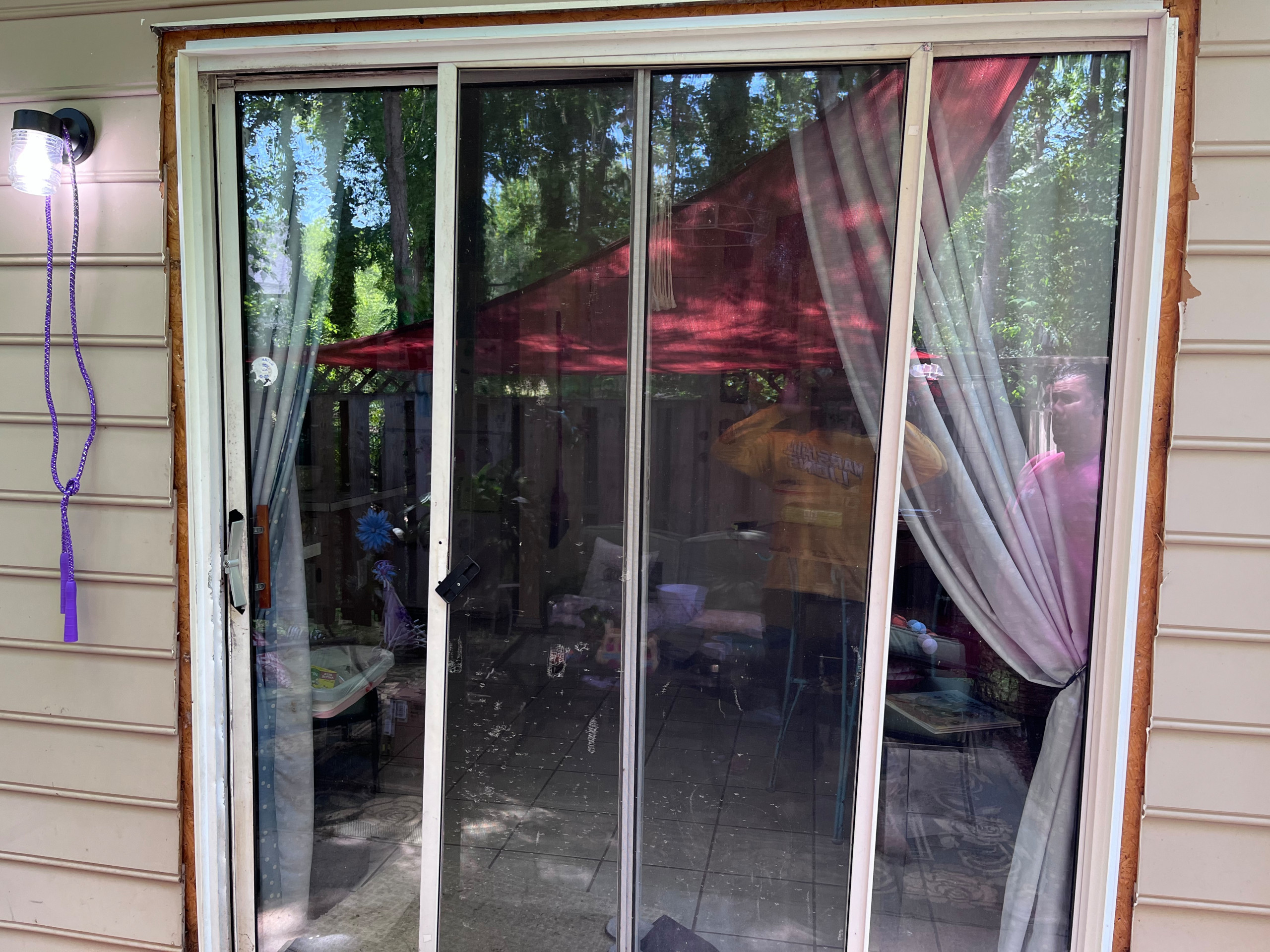 Patio before