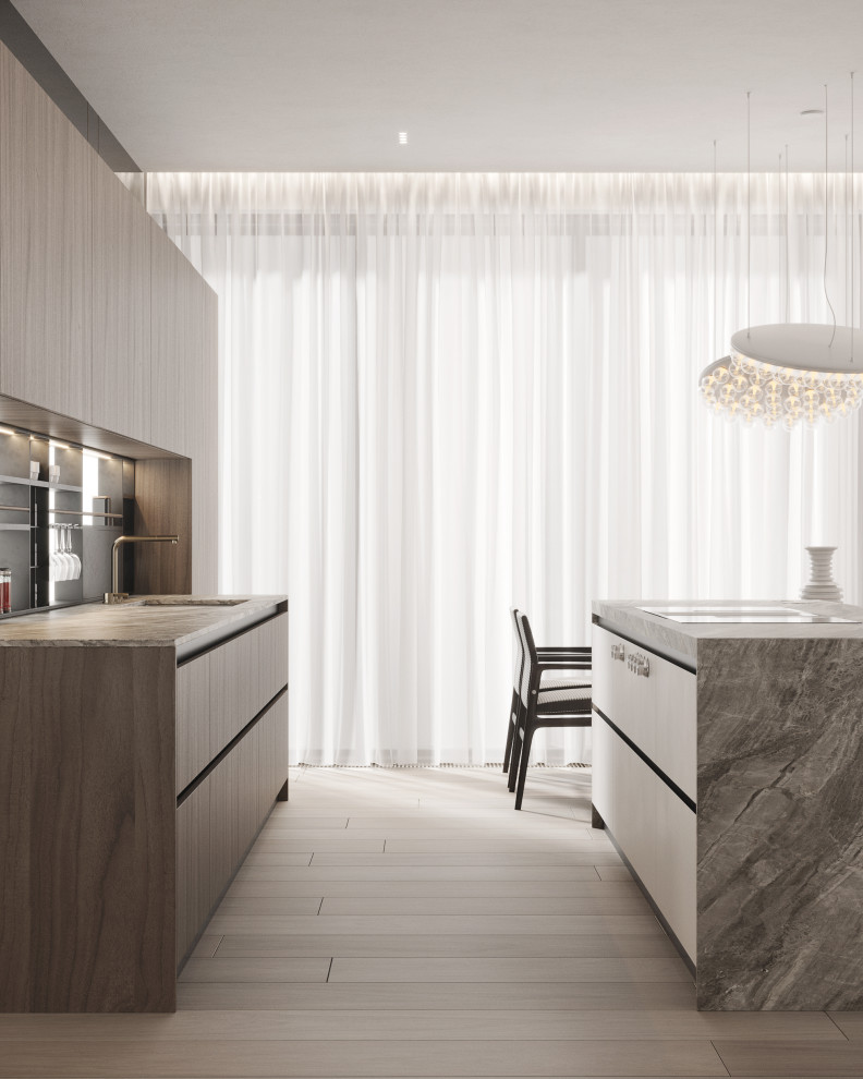 Modern megalopolis apartment