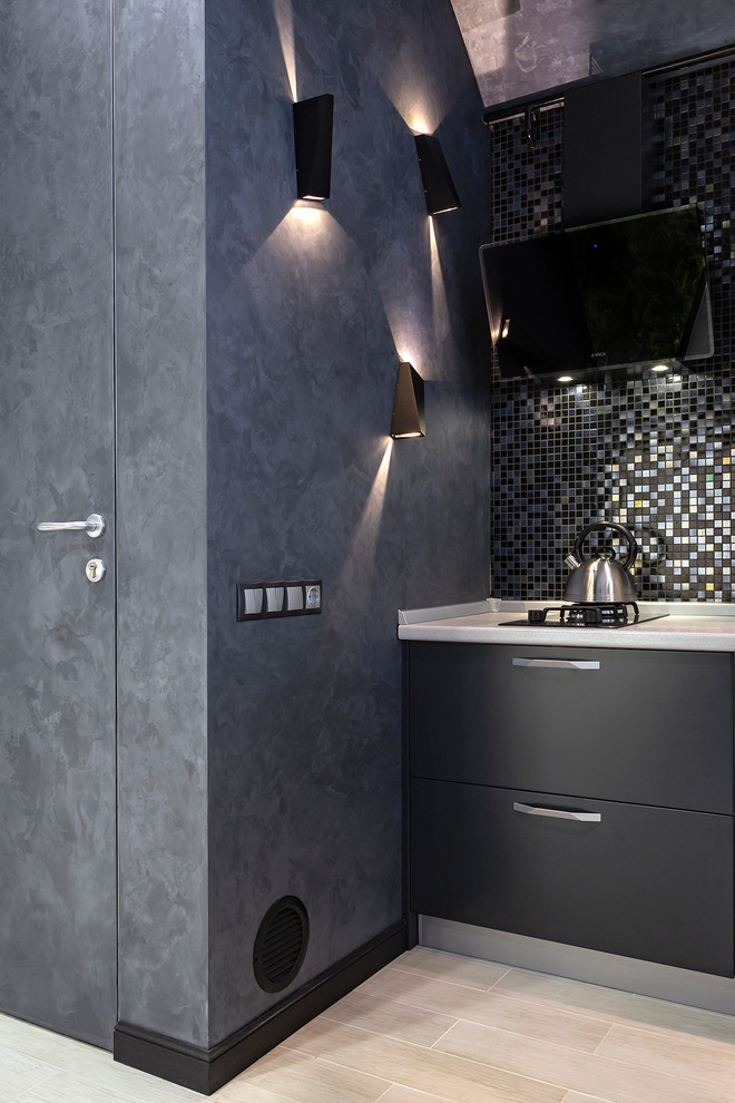 Studio with a soaring bed over grass-plot /Студия с парящей кроватью и лужайкой