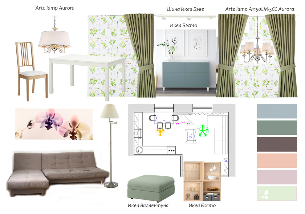 Концепт-борды для квартиры в Сипайлово