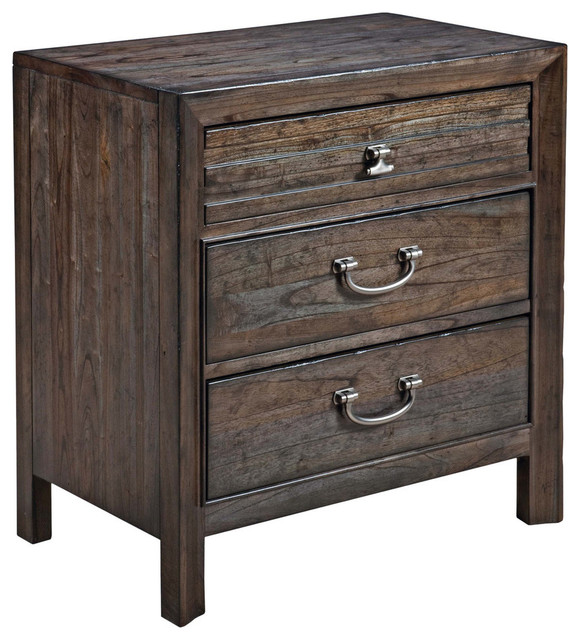 Kincaid Montreat Nightstand, Graphite Transitional Nightstands And