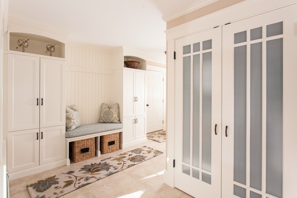 Transitional entryway photo in Boston