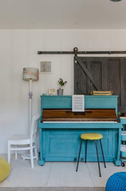 Hackney Flat eklektisk-hjemmekontor