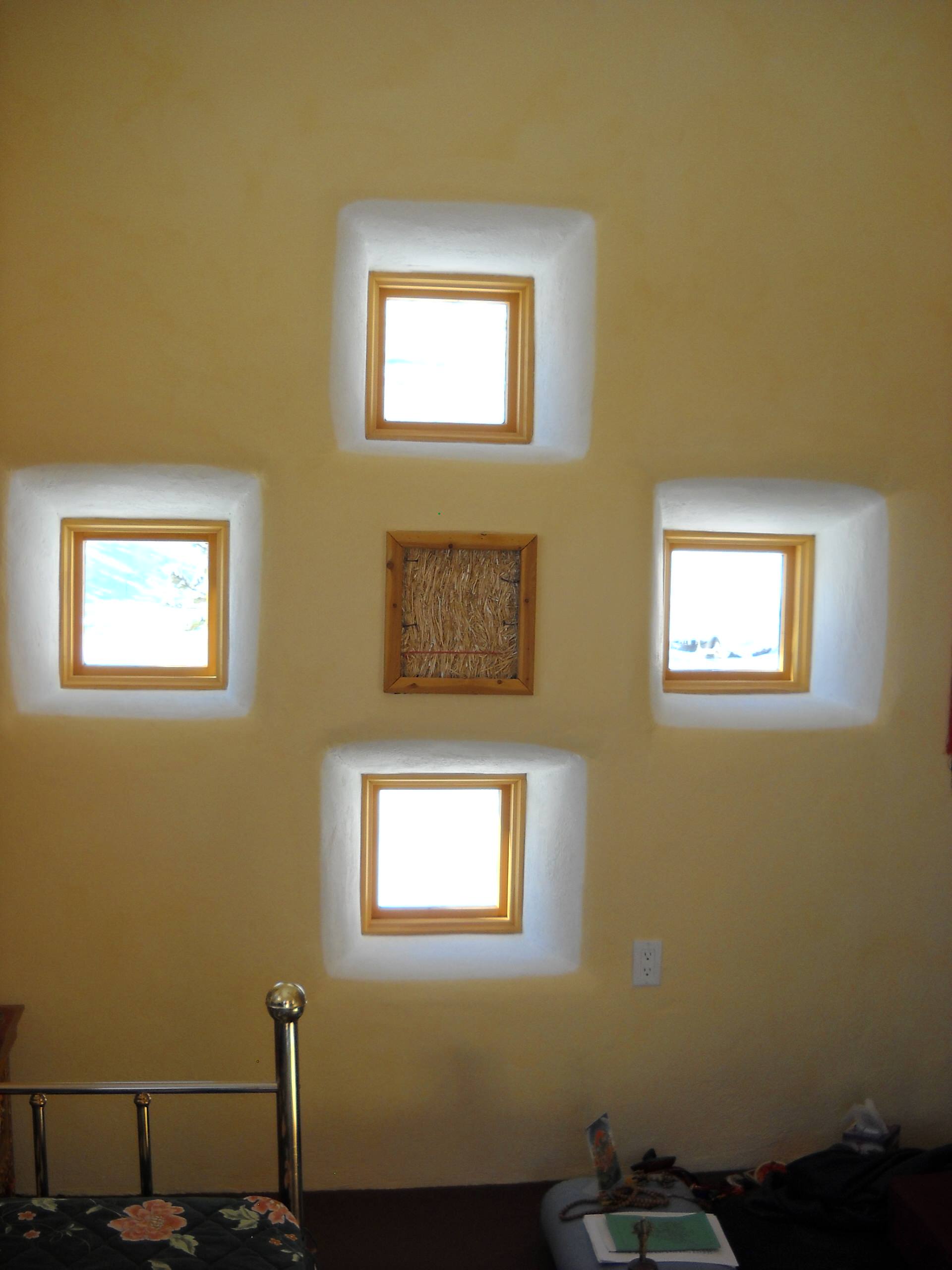 Curved Straw Bale Interior Walls